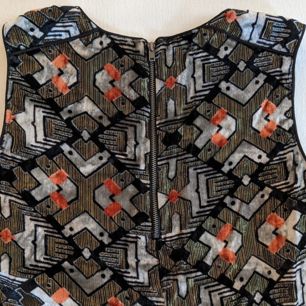 Anthro Meadow Rue Metallic Velvet Tank - Picture 10 of 11